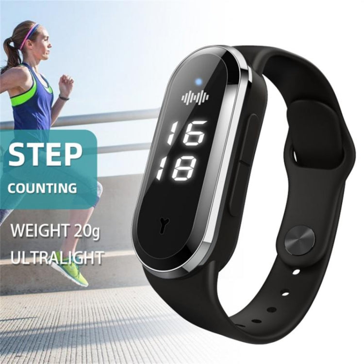 M21 Ultrasonic Mosquito Repellent Bracelet with Step Counter & Clock & Temperature Function, M21 (Black), M21 (White)
