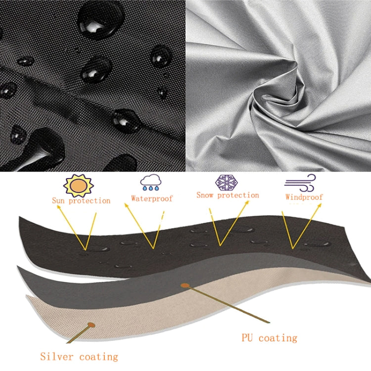 Oxford Cloth Pet Cage Cover Outdoor Furniture Dustproof Rainproof Sunscreen Cover, 63.5x48x50cm, 79x50.8x53cm, 94x61x63.5cm, 109x74x76cm, 124.5x79x84cm