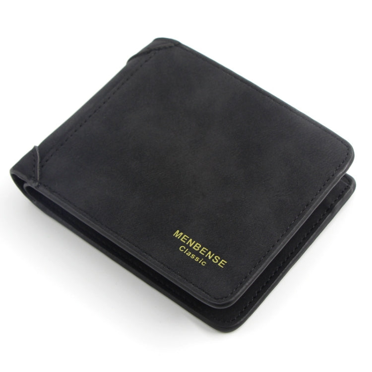 Menbense Matte Short Large Capacity Fashion Casual Adapter Male Wallet, Light Grey, Navy Blue, Black, Dark Gray, Light Brown