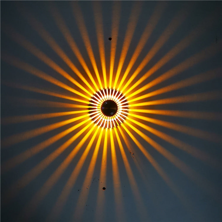 LED Aluminum Aisle Light Sunflower Corridor Lamp Decorative Light, Visible Installation 1W, Visible Installation 3W, Invisible Installation 1W, Invisible Installation 3W