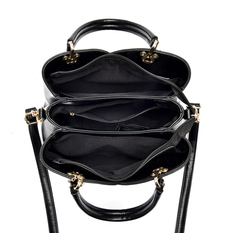 Lattice Texture Large Capacity Handbag