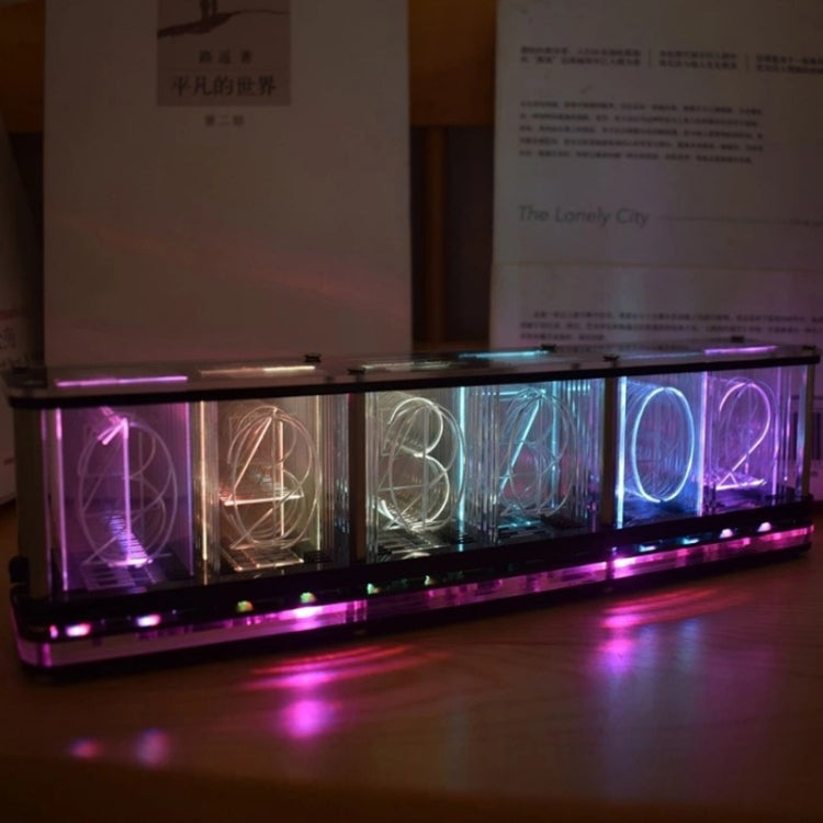 ساعة رقمية كاملة الألوان RGB، زينة DIY، RGB كاملة الألوان