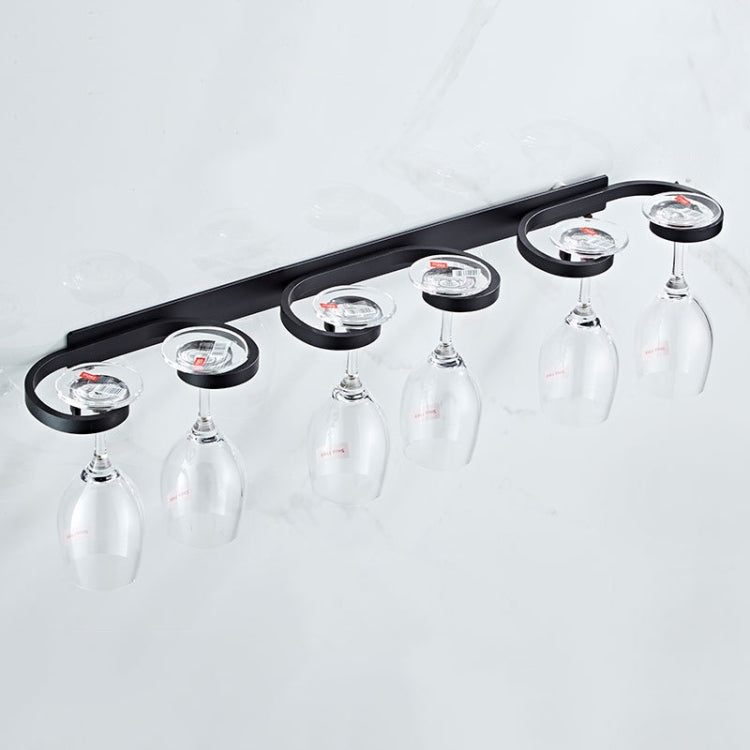 Household Punch-free Red Wine Glass Upside Down Rack, Style:, 3 Slots