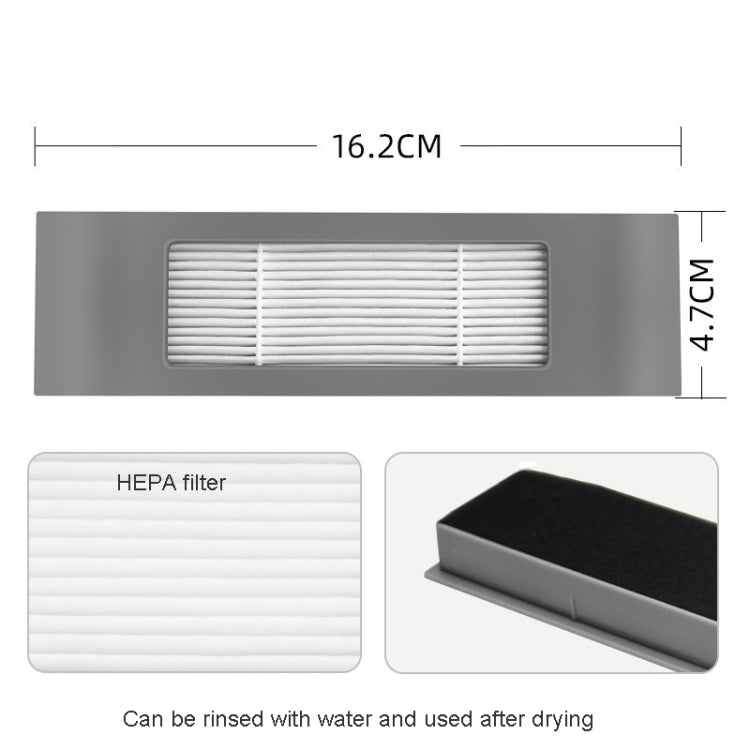 2pcs White Filter For ECOVACS OZMO 950 920 T5 DX55 DJ65 Vacuum Cleaner Accessories