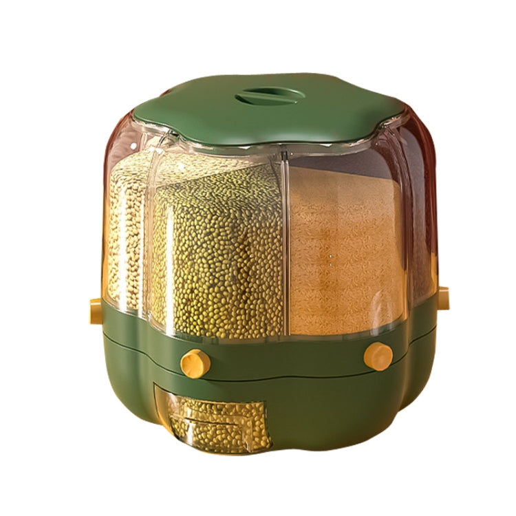 Grain Mixed Food Storage Box Rice Barrel Rotatable Seal Transparent Storage Box, Size: