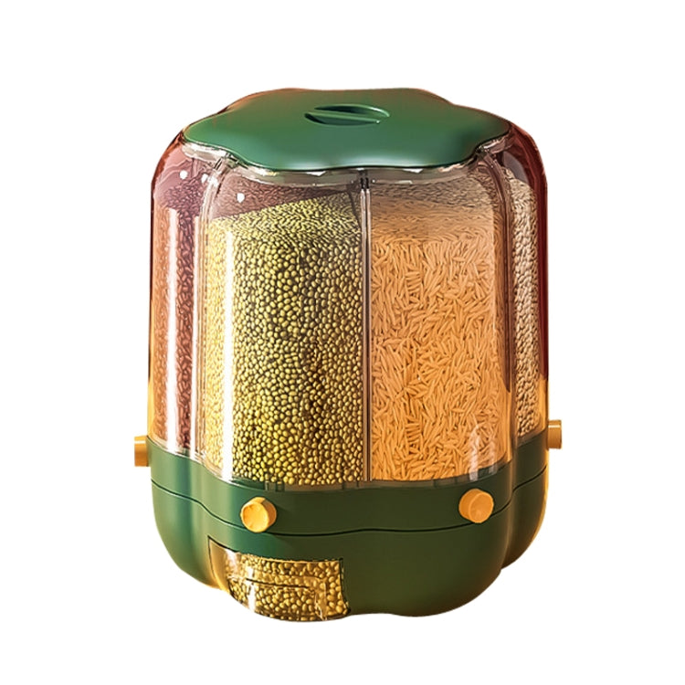 Grain Mixed Food Storage Box Rice Barrel Rotatable Seal Transparent Storage Box, Size: