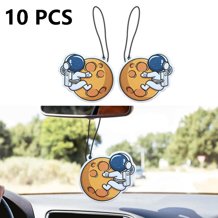 10 PCS Car Perfume Pendant Fragrance Decoration, R Star, Planet