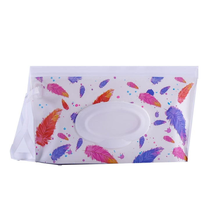 Baby EVA Wet Wipes Bag Portable Flip Removable Sanitary Wet Wipes Bag, Cactus, Red Flower, Feather, Triangle, Crown, Shell, Style 3, Dot, Black And Grey Stripe, Floating Object, Gear, Cat Claw, Geometric Figure, Space, Whale, Orange Space, Big Round Ba...