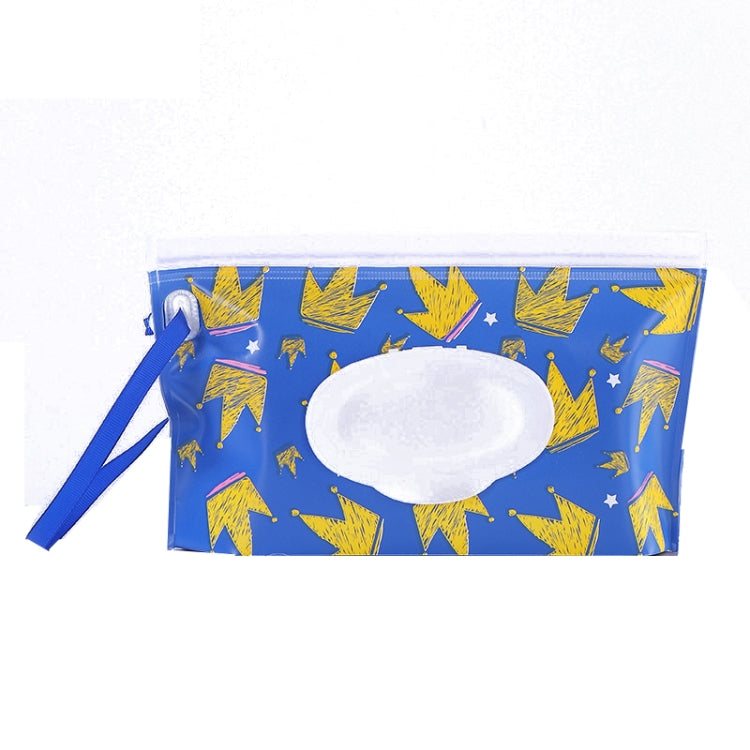 Baby EVA Wet Wipes Bag Portable Flip Removable Sanitary Wet Wipes Bag, Cactus, Red Flower, Feather, Triangle, Crown, Shell, Style 3, Dot, Black And Grey Stripe, Floating Object, Gear, Cat Claw, Geometric Figure, Space, Whale, Orange Space, Big Round Ba...