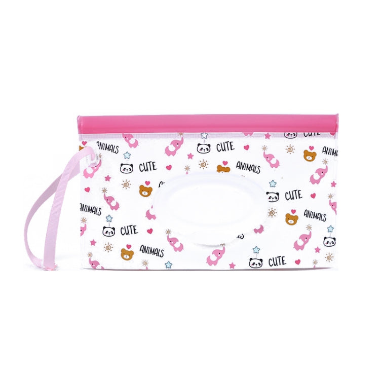 Baby EVA Wet Wipes Bag Portable Flip Removable Sanitary Wet Wipes Bag, Cactus, Red Flower, Feather, Triangle, Crown, Shell, Style 3, Dot, Black And Grey Stripe, Floating Object, Gear, Cat Claw, Geometric Figure, Space, Whale, Orange Space, Big Round Ba...