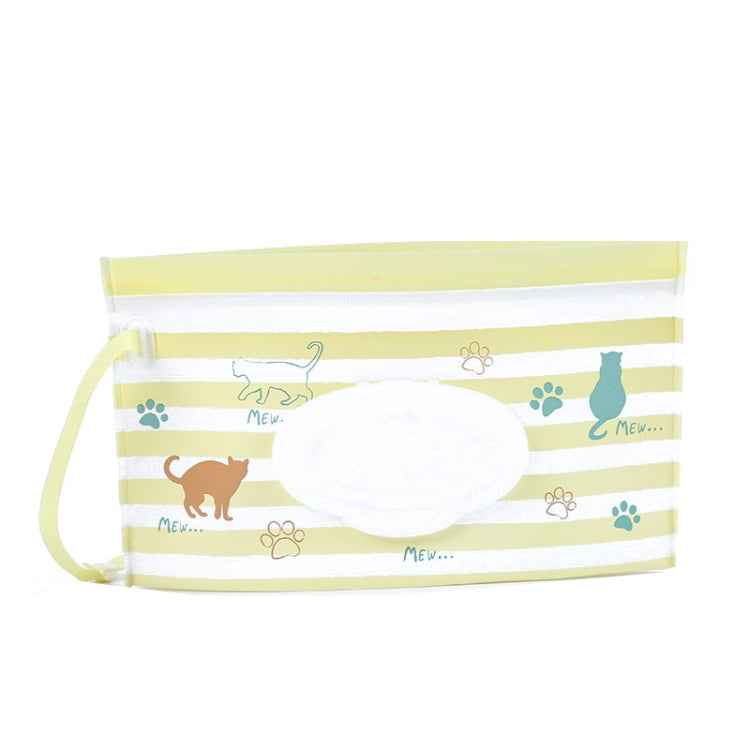 Baby EVA Wet Wipes Bag Portable Flip Removable Sanitary Wet Wipes Bag, Cactus, Red Flower, Feather, Triangle, Crown, Shell, Style 3, Dot, Black And Grey Stripe, Floating Object, Gear, Cat Claw, Geometric Figure, Space, Whale, Orange Space, Big Round Ba...