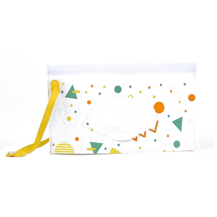 Baby EVA Wet Wipes Bag Portable Flip Removable Sanitary Wet Wipes Bag, Cactus, Red Flower, Feather, Triangle, Crown, Shell, Style 3, Dot, Black And Grey Stripe, Floating Object, Gear, Cat Claw, Geometric Figure, Space, Whale, Orange Space, Big Round Ba...