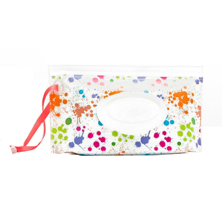 Baby EVA Wet Wipes Bag Portable Flip Removable Sanitary Wet Wipes Bag, Cactus, Red Flower, Feather, Triangle, Crown, Shell, Style 3, Dot, Black And Grey Stripe, Floating Object, Gear, Cat Claw, Geometric Figure, Space, Whale, Orange Space, Big Round Ba...