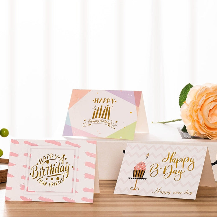 50 بطاقة عيد ميلاد مطبوعة بنقش ساخن، 1، 2، 3، 4، 5، 6، 7، 8