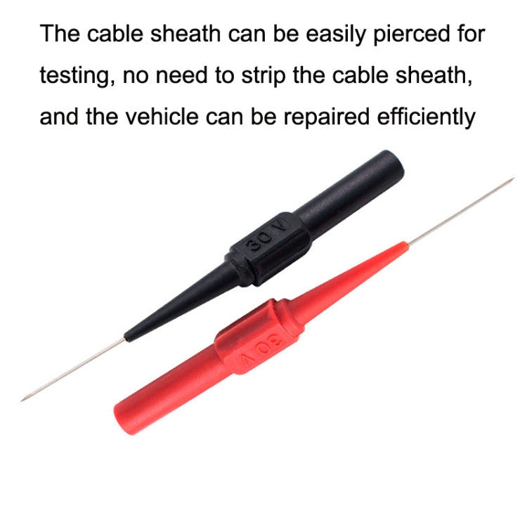 Coarse Probe Auto Repair Test Multimeter Pen, Color: Red + Black, Black, Red, Red + Black