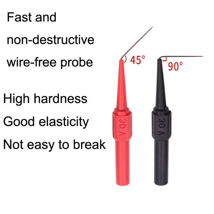 Coarse Probe Auto Repair Test Multimeter Pen, Color: Red + Black, Black, Red, Red + Black