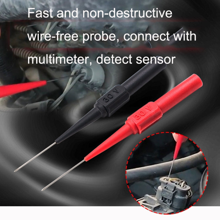 Coarse Probe Auto Repair Test Multimeter Pen, Color: Red + Black, Black, Red, Red + Black