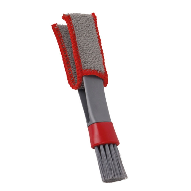 Car Wash Brush Soft Hub Multi-Function Dust Removal Tool, Red White Air Outlet Brush, Red Gray Air Outlet Brush, Red Sponge Brush, Red Wheel Brush