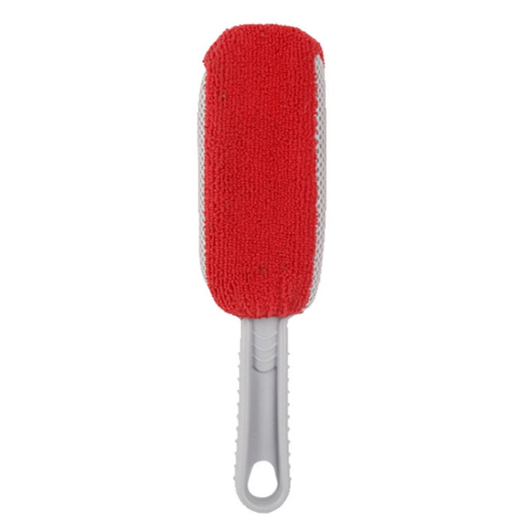 Car Wash Brush Soft Hub Multi-Function Dust Removal Tool, Red White Air Outlet Brush, Red Gray Air Outlet Brush, Red Sponge Brush, Red Wheel Brush