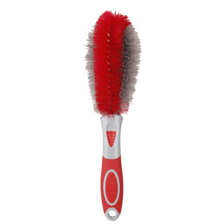 Car Wash Brush Soft Hub Multi-Function Dust Removal Tool, Red White Air Outlet Brush, Red Gray Air Outlet Brush, Red Sponge Brush, Red Wheel Brush