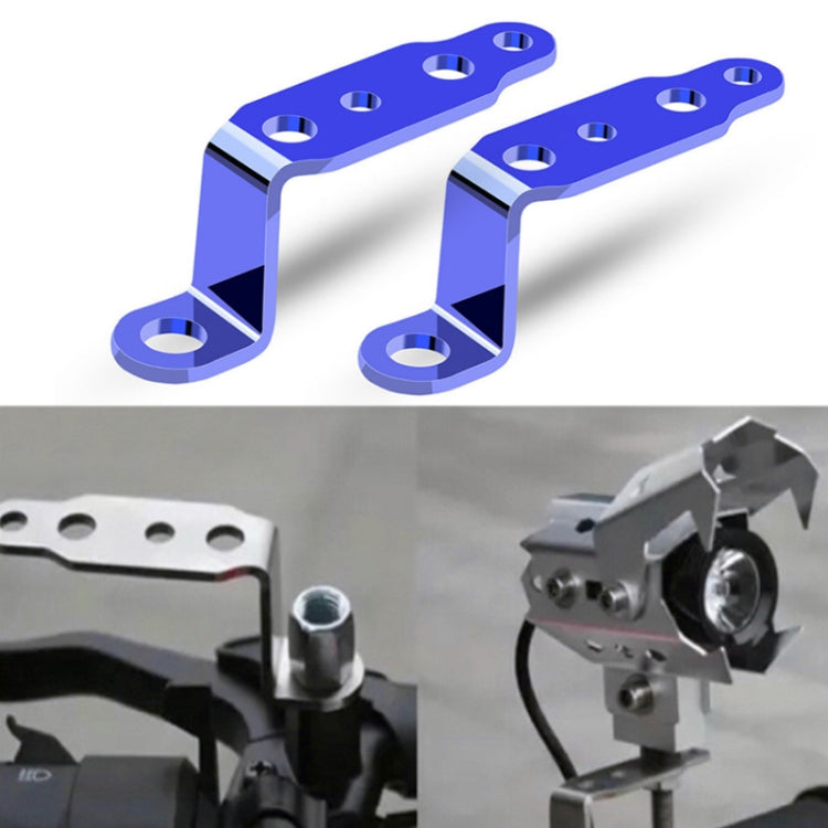 2 PCS Multifunction Motorcycle Modification Accessories Rearview Mirror Lamp Bracket, Black, Blue, Red, Gold, Silver, Orange