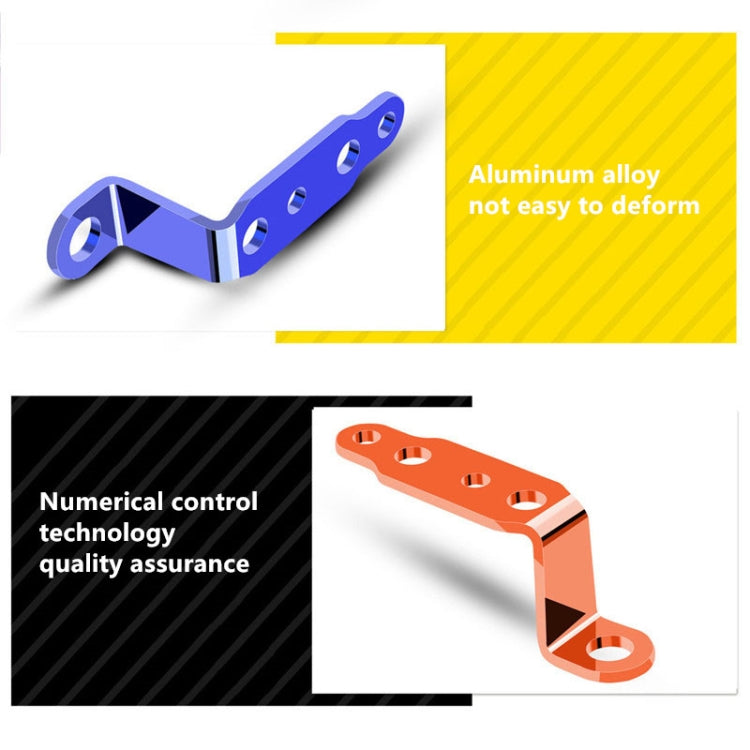 2 PCS Multifunction Motorcycle Modification Accessories Rearview Mirror Lamp Bracket, Black, Blue, Red, Gold, Silver, Orange