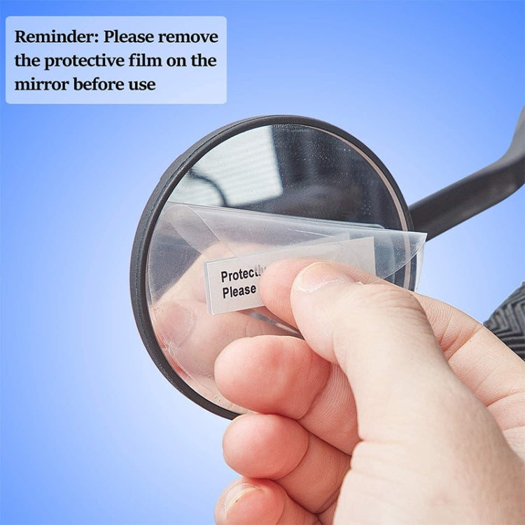 Bicycle Convex Rearview Mirror Large View 360 Degree Rotating Mirror