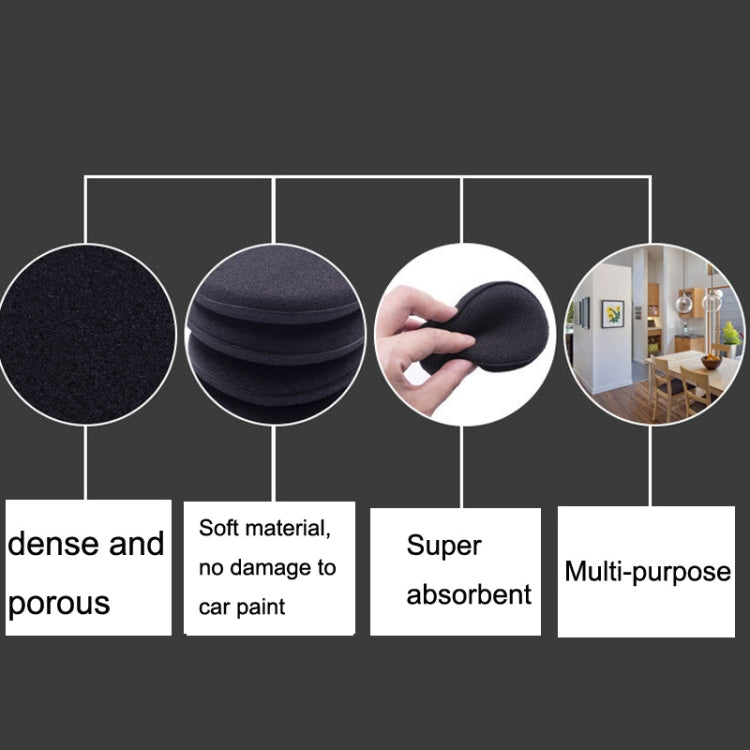 50 PCS Waxing Sponge Cars With Round Edge Car Washing Car Wax Maintenance Polished Sponge, 50 PCS Polished Sponge