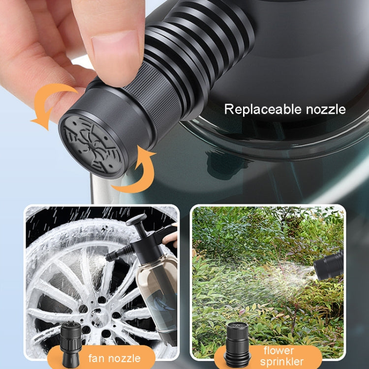 Car Washing Foam Spray Pot Home Handheld Gas Pressure Sprayer, Transparent Black