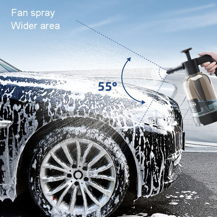 Car Washing Foam Spray Pot Home Handheld Gas Pressure Sprayer, Transparent Black