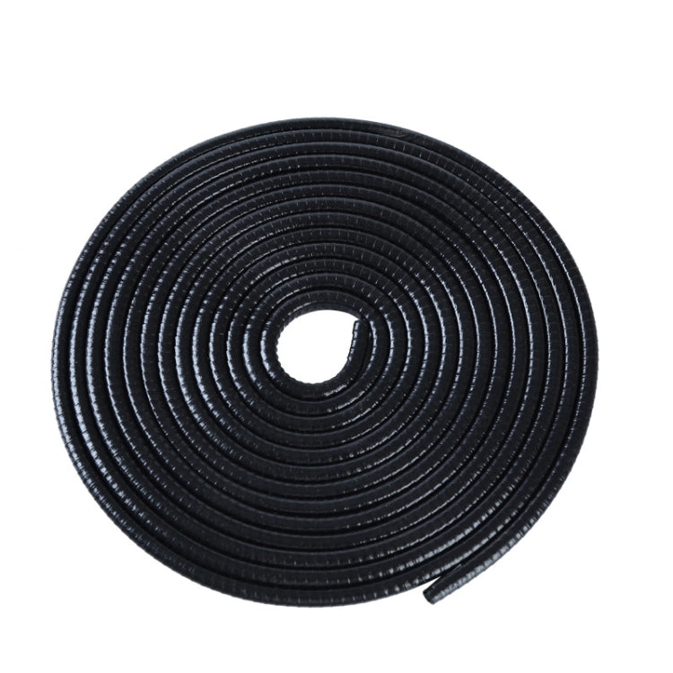5m U-shaped Non-stick Car Rubber Seal Bumper, Black, White, Grey, Blue, Red