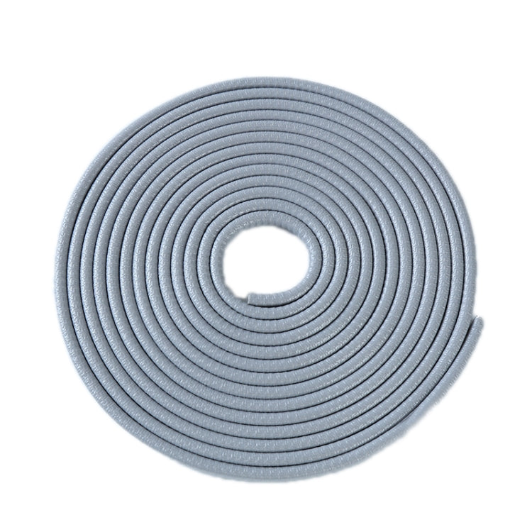 5m U-shaped Non-stick Car Rubber Seal Bumper, Black, White, Grey, Blue, Red