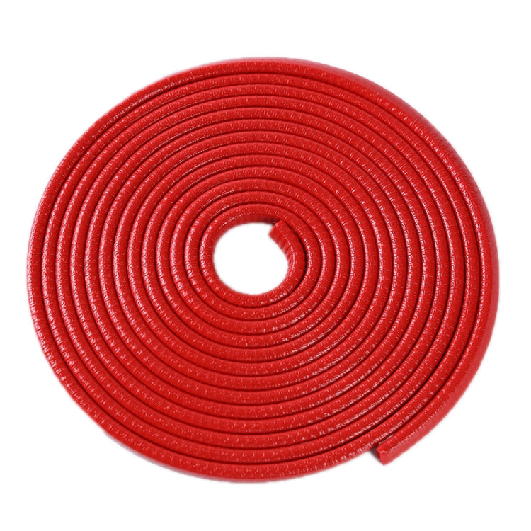 5m U-shaped Non-stick Car Rubber Seal Bumper, Black, White, Grey, Blue, Red