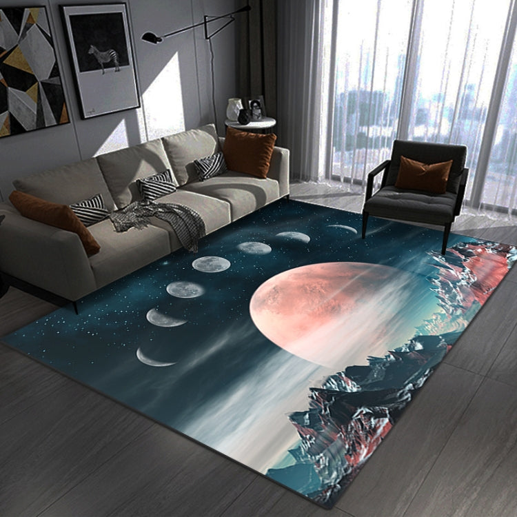 3D Visual Cartoon Cosmic Planet Living Room Carpet, 40x60cm, 50x80cm, 60x90cm