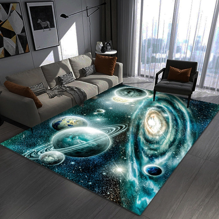 3D Visual Cartoon Cosmic Planet Living Room Carpet, 40x60cm, 50x80cm, 60x90cm