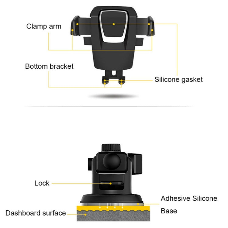 Multifunctional Telescopic Car Phone Holder, Car Phone Holder