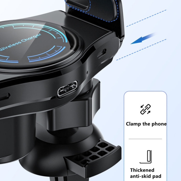 15W Mini Car Wireless Charger Phone Smart Sensing Holder