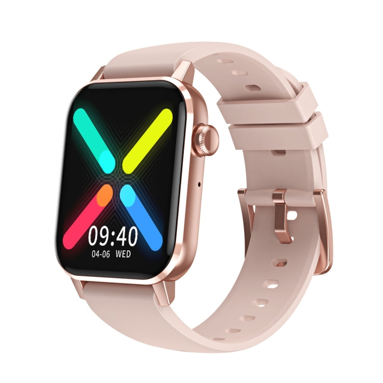 ساعة ذكية HD6 متعددة الوظائف لمراقبة معدل ضربات القلب، مقاس 1.69 بوصة، أسود، فضي، وردي، أخضر فاتح، أخضر