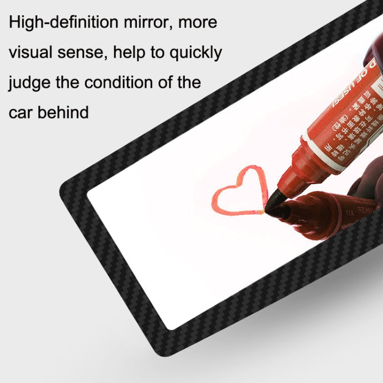 CZC-255 Carbon Fiber Indoor Rearview Mirror Modified Suction Cup Endoscope Auxiliary Mirror, CZC-255(White Mirror)