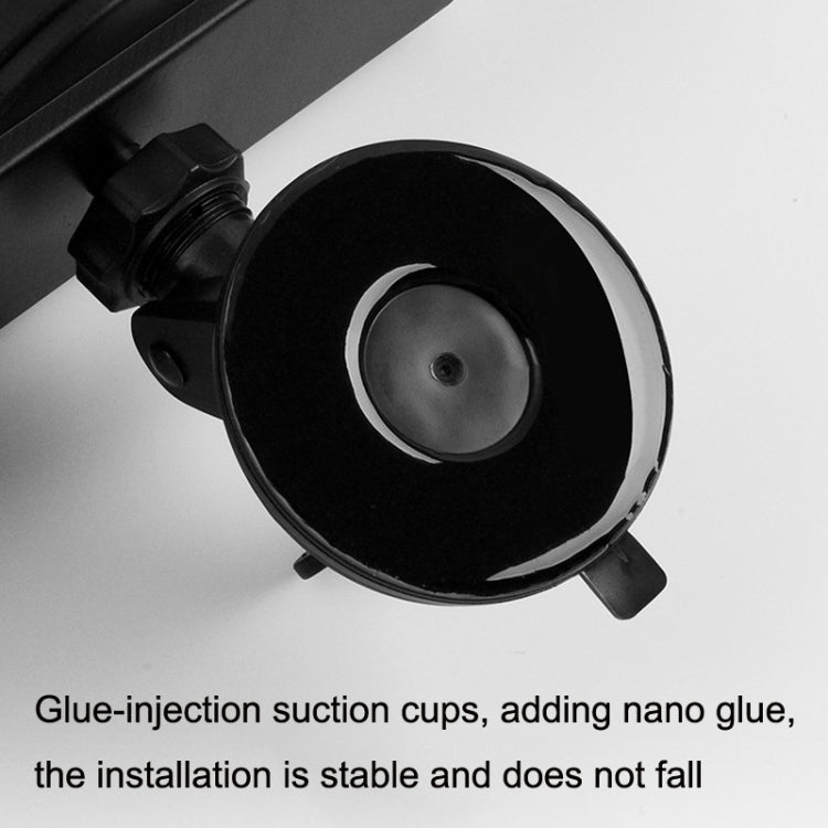 CZC-255 Carbon Fiber Indoor Rearview Mirror Modified Suction Cup Endoscope Auxiliary Mirror, CZC-255(White Mirror)