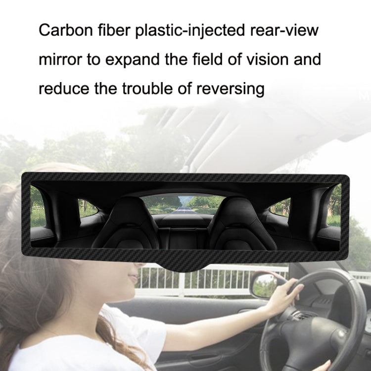 CZC-255 Carbon Fiber Indoor Rearview Mirror Modified Suction Cup Endoscope Auxiliary Mirror, CZC-255(White Mirror)