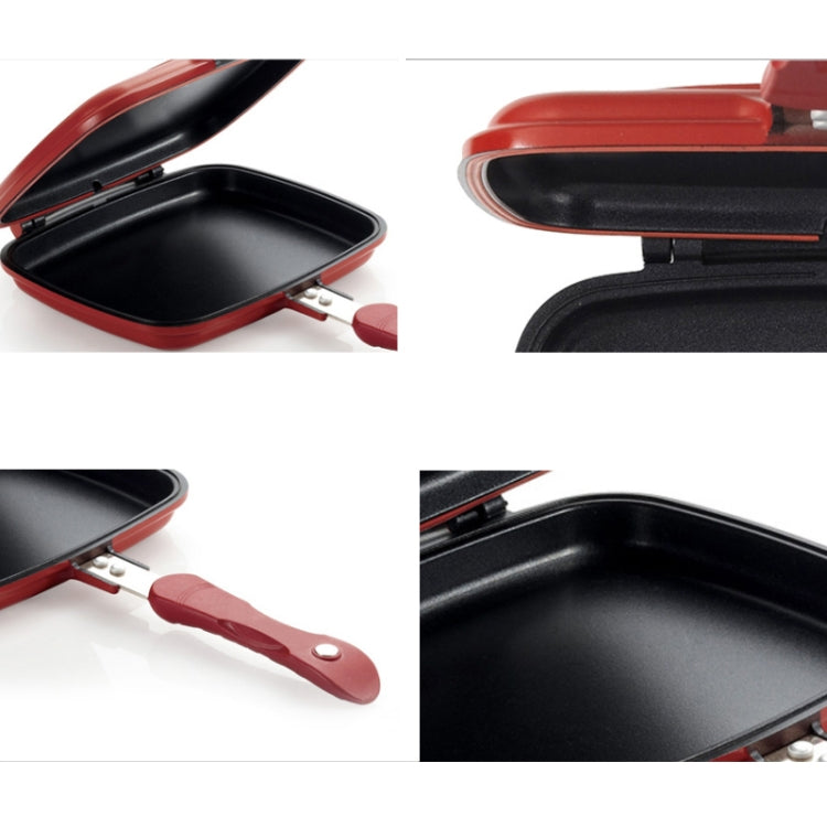 Household Pan Double Side Grill Fry Pan Cookware Double Face Pan, 28cm, 32cm