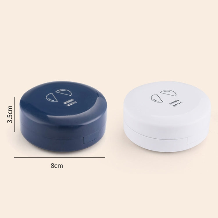Double-layer Round Eight Grids Portable Medicine Box with Cutter