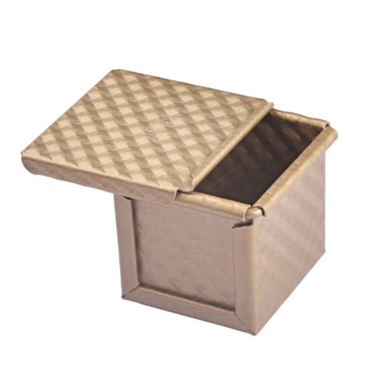 Square Toast Box Non-Stick Water Cube Toast Mold, Style:, 8832 8x7.5x6.5cm Ripple Gold, 8759 11.8x11x10.3cm No Ripple Gold, 8772 8x7.5x6.5cm No Ripple Gold, 8765 11.8x11x10.3cm Ripple Gold