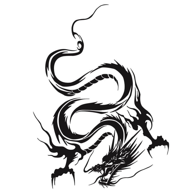 D-131 Dragon Totem Dragon Car Cover Sticker Modified Roof Scratch Sticker, D-131