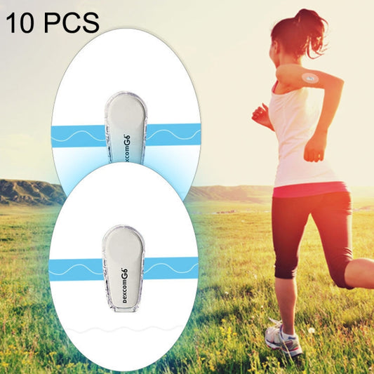 10 قطع 048 ملصقات مسبار مراقبة نسبة الجلوكوز في الدم لاصقة مقاومة للعرق