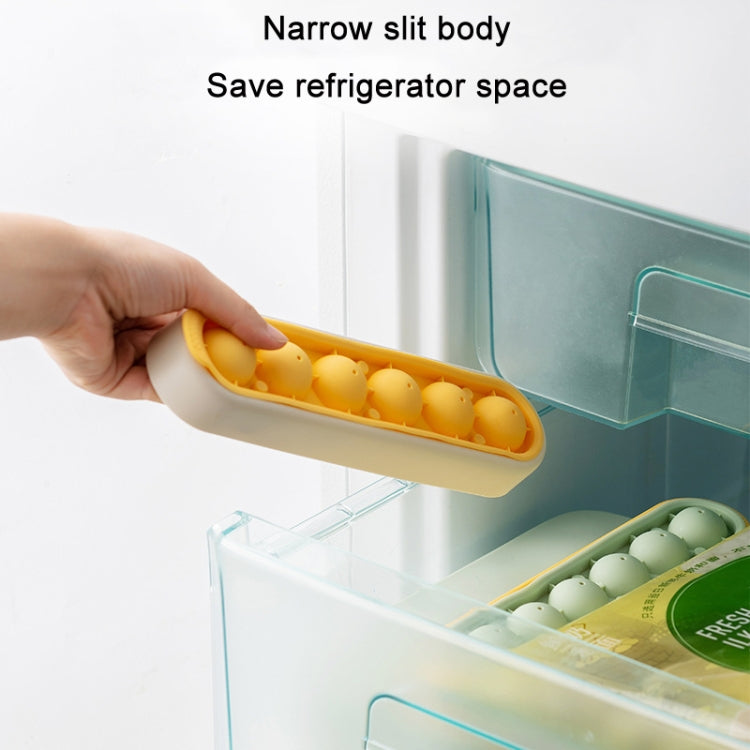 Homemade Quick Frozen Ice Cube Storage Silicone Mold, Yellow Green, Gray Yellow