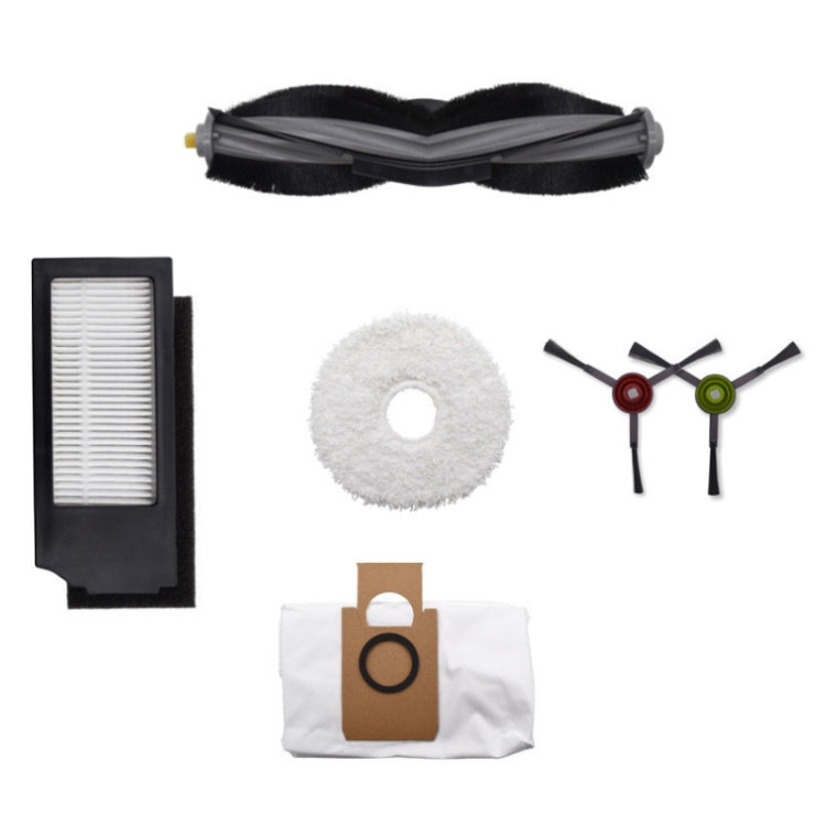Main Brush + Filter + Mop + Dust Bag + Side Brush Set for ECOVACS X1
