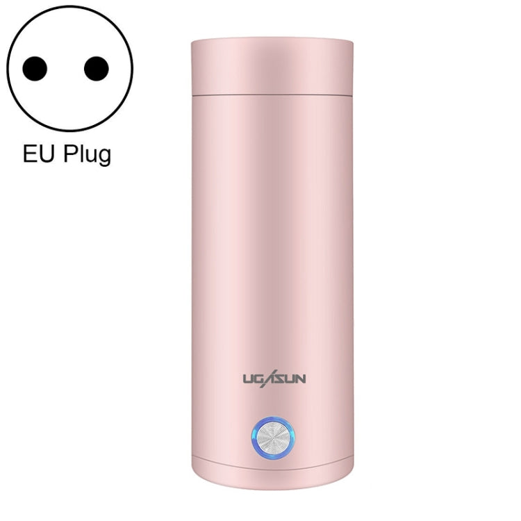 UGASUN Travel Portable Mini Electric Heated Water Cup, UK Plug (White), EU Plug (Withe), US Plug (White), UK Plug (Pink), EU Plug (Pink), US Plug (Pink)