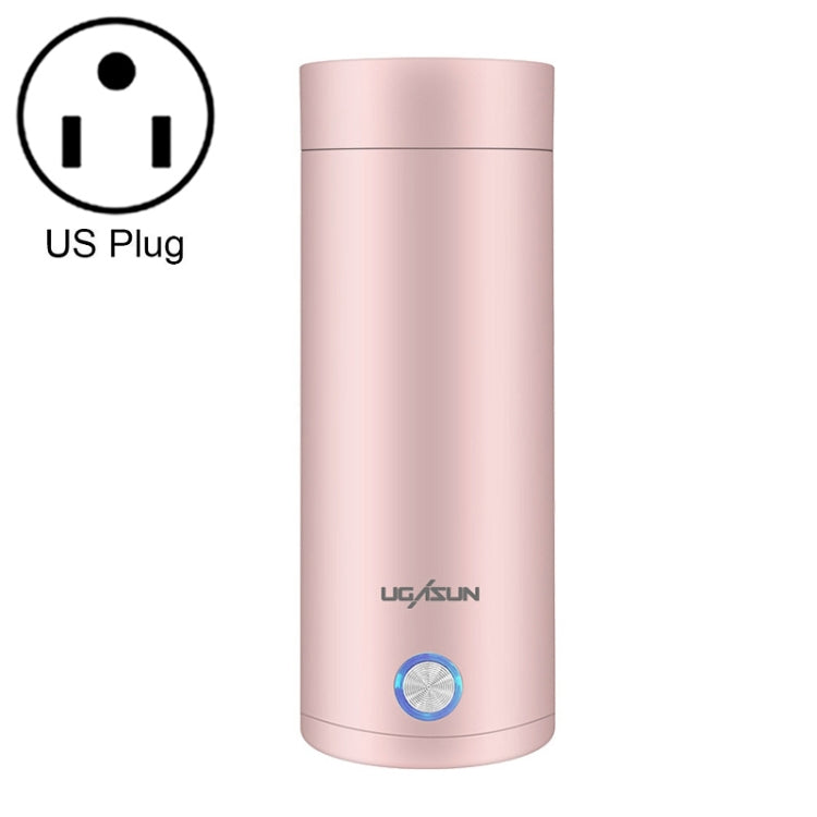 UGASUN Travel Portable Mini Electric Heated Water Cup, UK Plug (White), EU Plug (Withe), US Plug (White), UK Plug (Pink), EU Plug (Pink), US Plug (Pink)